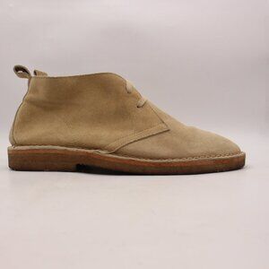 Rhodes Footwear Boots Men's Size 11  Chukka Tan Suede Leather Crepe Sole Boots